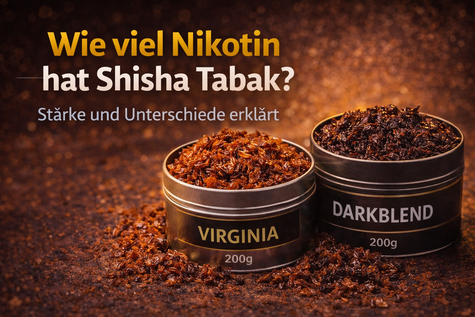 Wie viel Nikotin hat Shisha Tabak?
