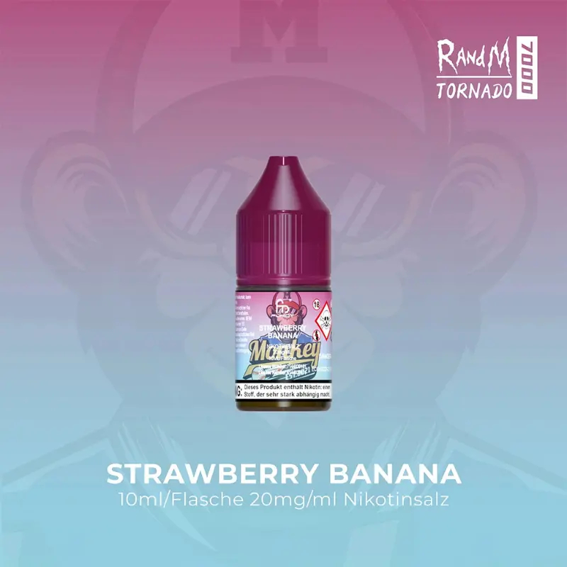Randm Tornado Strawberry Banana Nic Salt Liquid 10ml 20mg Randm Tornado Strawberry Banana Nic Salt Liquid 10ml 20mg