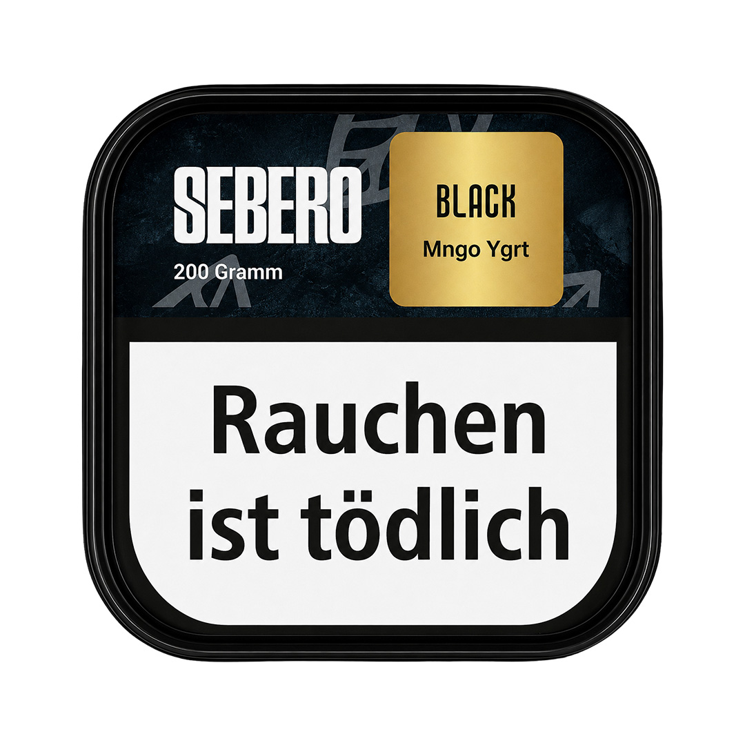 Sebero Darkblend Shisha Tabak Black Mngo Jght 200g Sebero Darkblend Shisha Tabak Black Mango Joghurt 200g