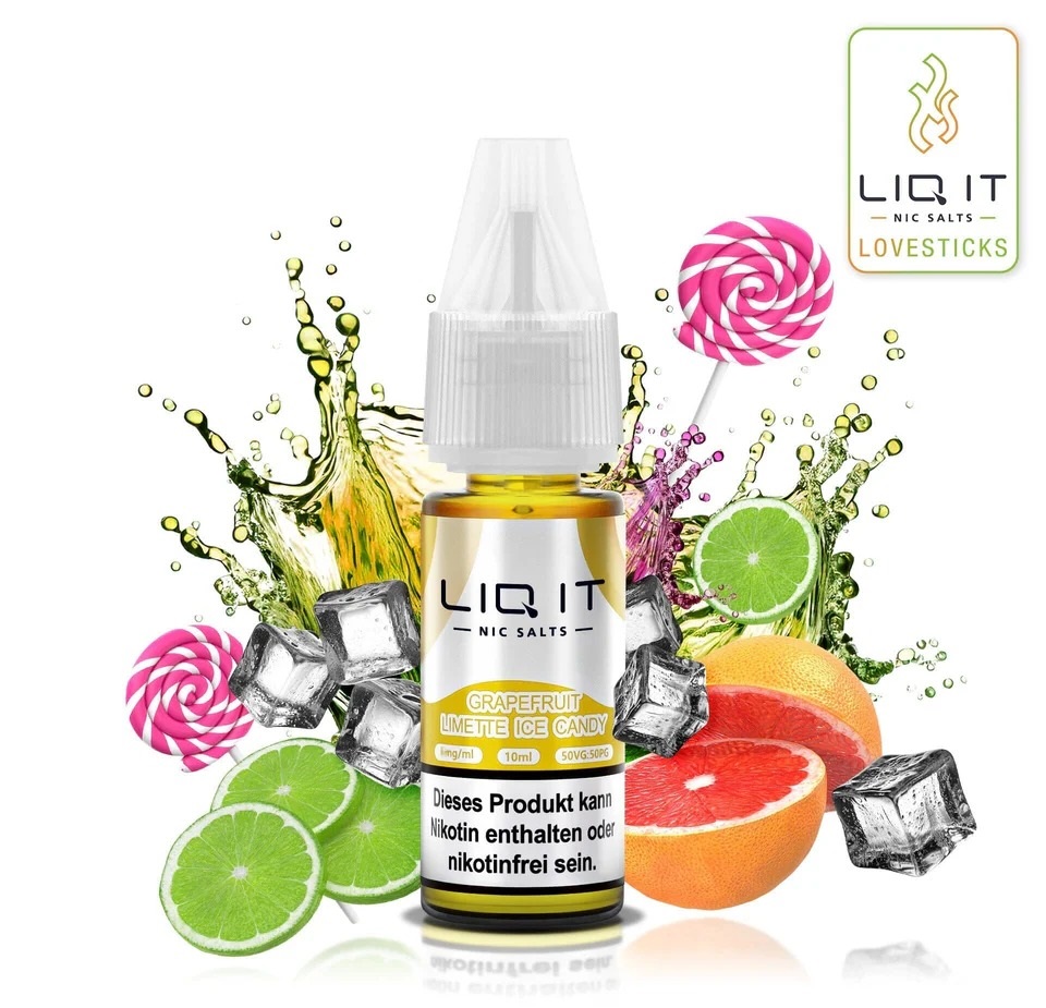 Lovesticks Liq It Liquid Grapefruit Limette Ice Candy 10ml Lovesticks Liq It Liquid Grapefruit Limette Ice Candy 10ml