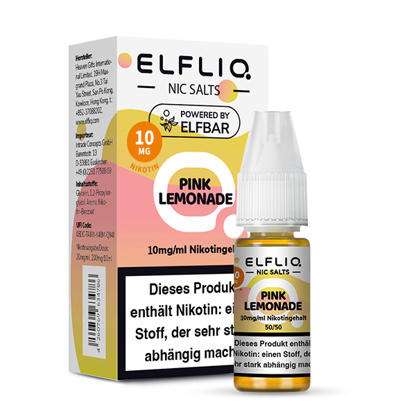 Elfbar Elfliq Pink Lemonade 10mg 10ml Elfbar Elfliq Pink Lemonade 10mg 10ml