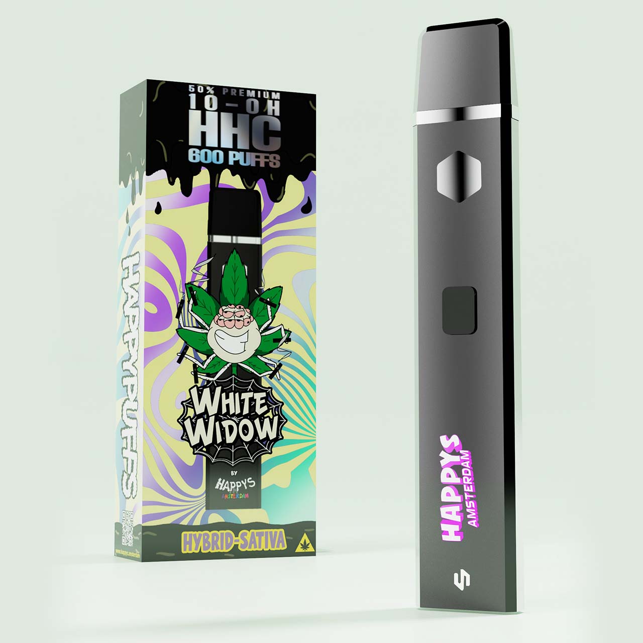 Happys Amsterdam 10-OH-HHC Vape White Widow Happys Amsterdam 10-OH-HHC Vape White Widow