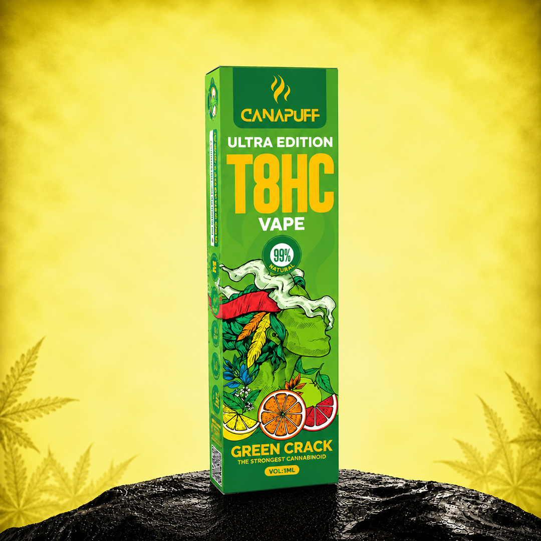 Canapuff T8HC Vape Ultra Edition Green Crack 1ml Canapuff T8HC Vape Ultra Edition Green Crack 1ml