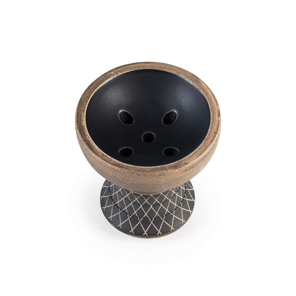 Alpha Hookah Alpha Bowl Turk Design Black Matte