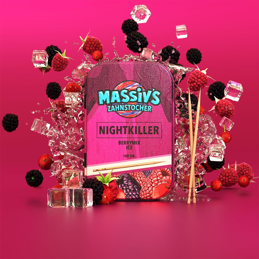 Massiv's Zahnstocher (100 Stück) mit Geschmack - Nightkiller