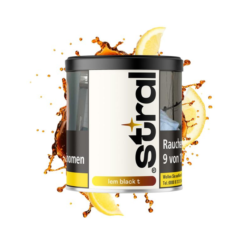 Stral Virginia Shisha Tabak Lem Black T 200g Stral Virginia Shisha Tabak Lem Black T 200g