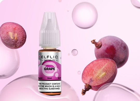 Elfliq_Grape Elfliq - Grape Nikotinsalz Liquid 10ml l 20mg/ml