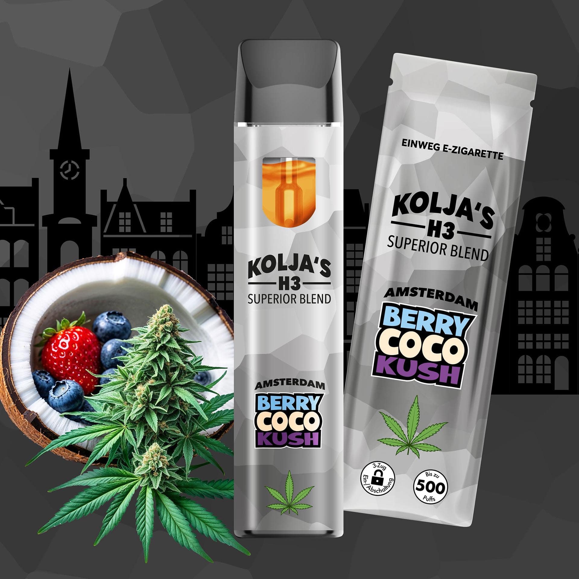 Kolja Berry Coco Kush H3 Superior Vape Kolja Berry Coco Kush H3 Superior Vape
