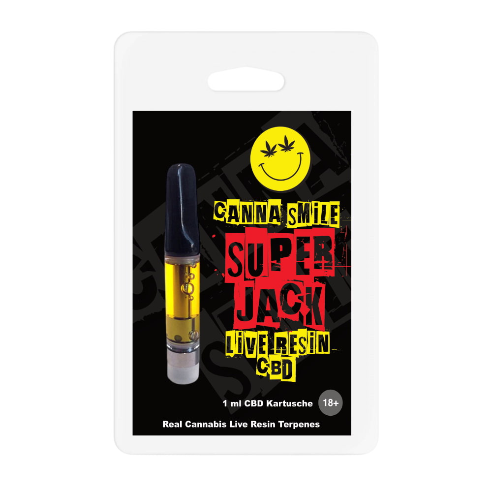 Canna Smile Live Resin CBD Kartusche Super Jack 1ml