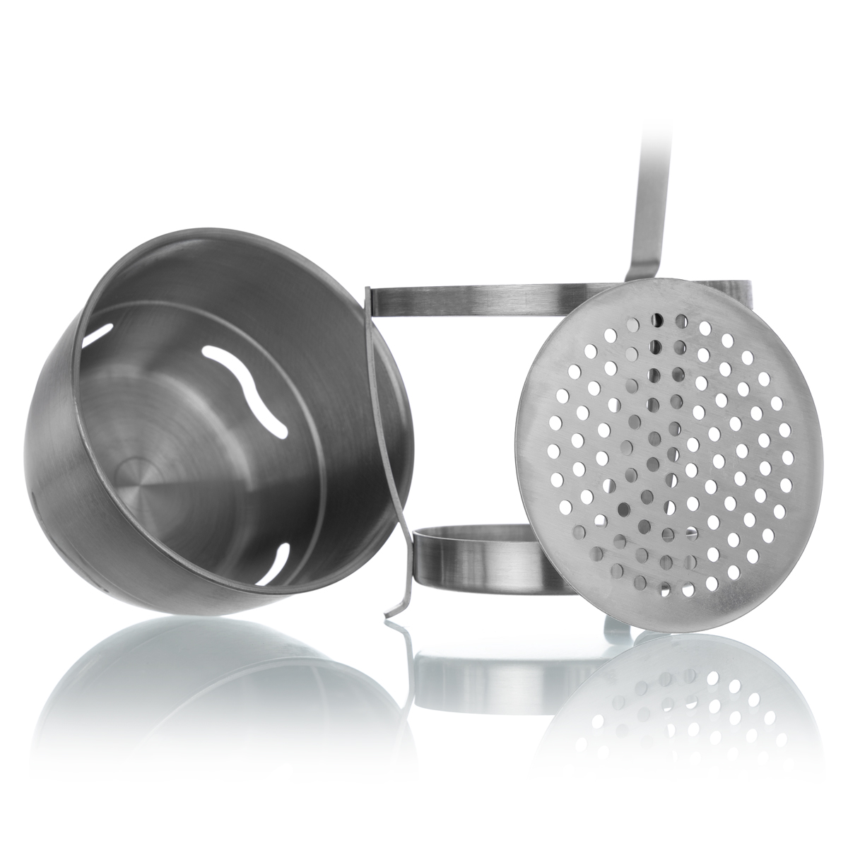 Kohlekorb_Pro_2 Aladin Kohleträger - Silber inkl. Abklopfgitter