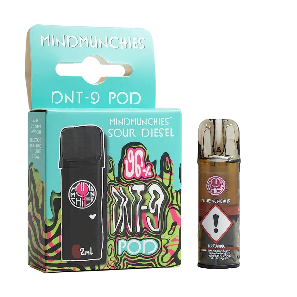 Mind Munchies DNT-9 Pod Sour Diesel 2ml Mind Munchies DNT-9 Pod Sour Diesel 2ml