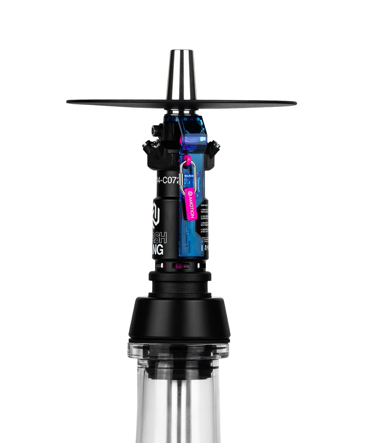 Amotion Flash Bang Shisha Azure Sleeve Side Amotion Flash Bang Shisha Azure Sleeve Side