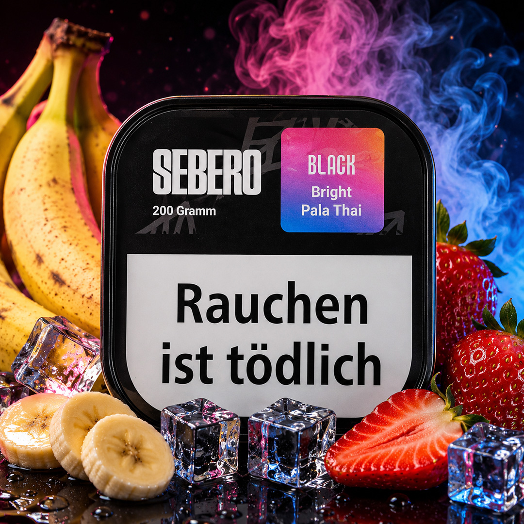 Sebero Black Shisha Tabak Bright Pala Thai 200g Sebero Black Shisha Tabak Bright Pala Thai 200g