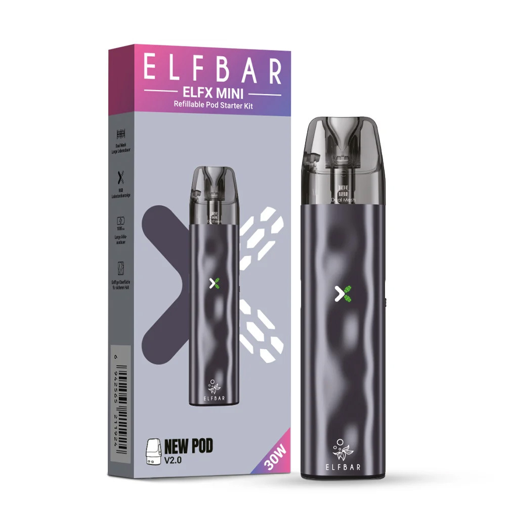 Elfbar ELFX Mini Pod Kit Grey Elfbar ELFX Mini Pod Kit Grey