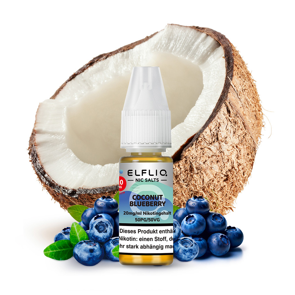 Elfliq Nikotinsalz Liquid Coconut Blueberry 20mg 10ml
