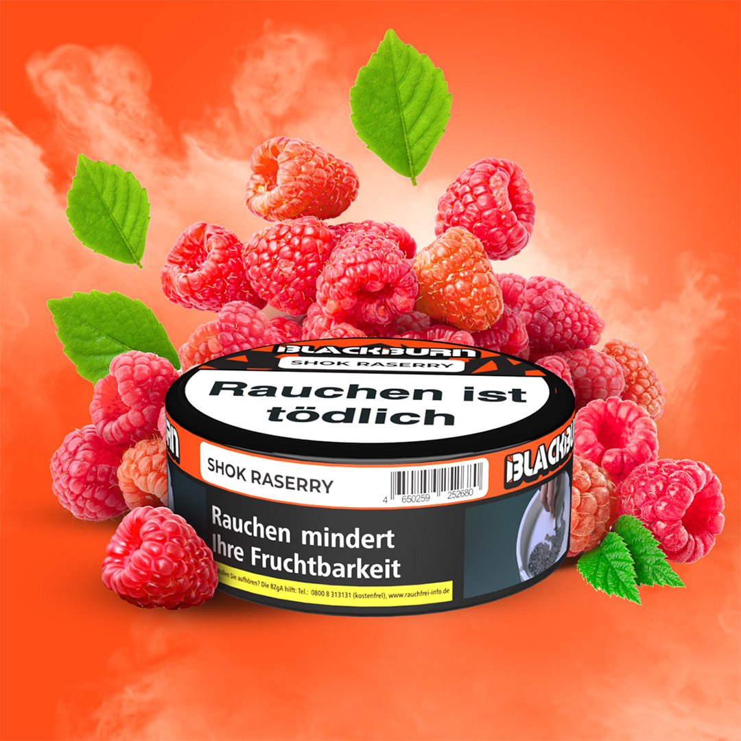 Blackburn Darkblend Shisha Tabak Shok Raserry 100g Blackburn Darkblend Shisha Tabak Shok Raserry 100g