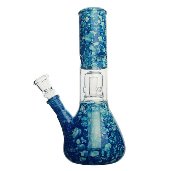 Glasbong Blau mit Perkolator 22cm Glasbong Blau mit Perkolator 22cm