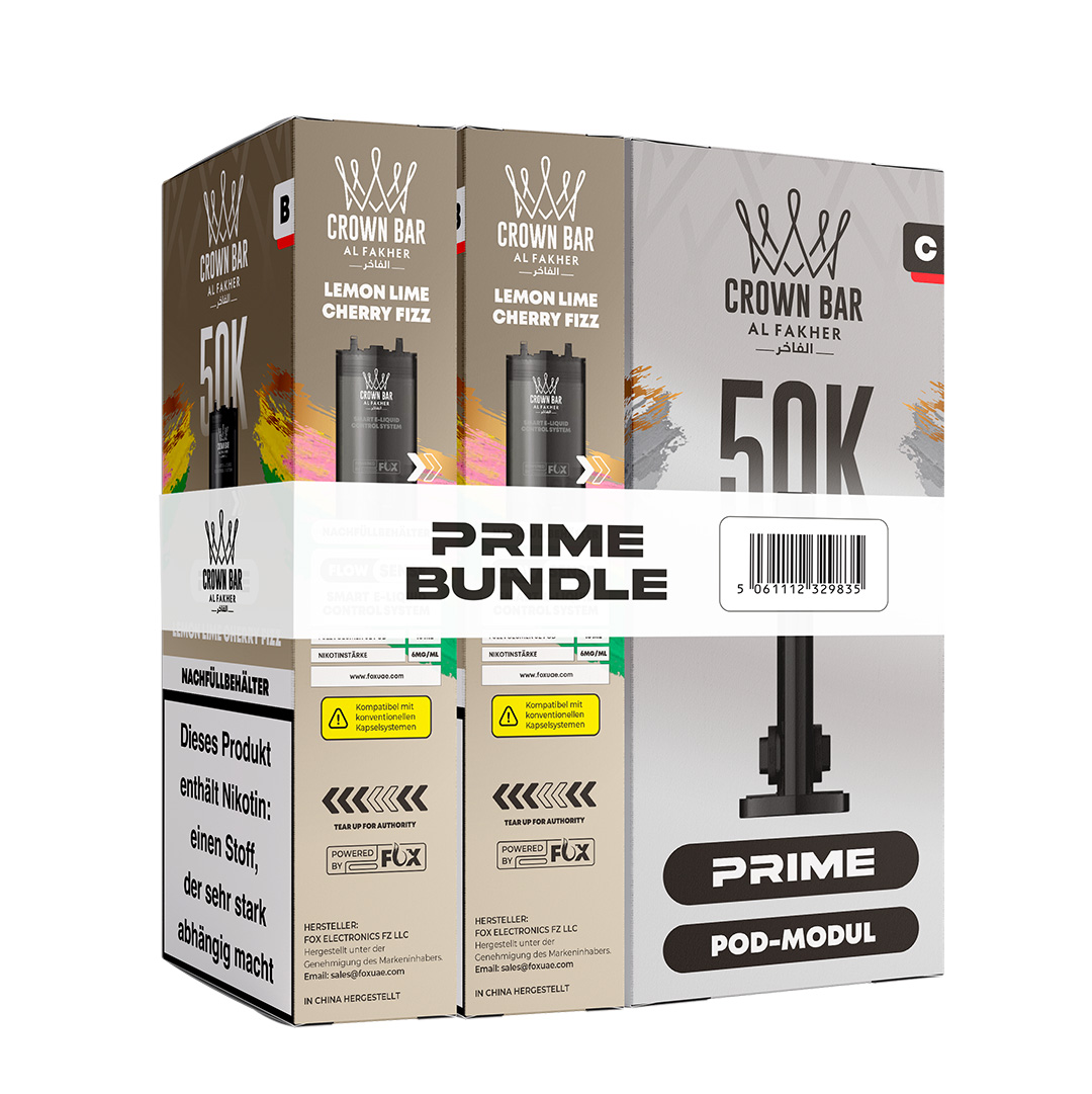 Al Fakher Crown Bar 50k Hypermax Prime Pod Bundle Lemon Lime Cherry Fizz Al Fakher Crown Bar 50k Hypermax Prime Pod Bundle Lemon Lime Cherry Fizz