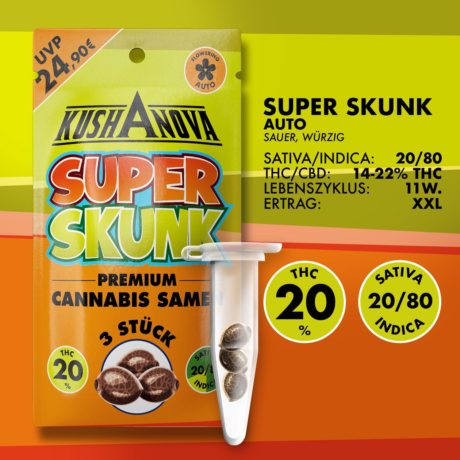 Kushanova Cannabissamen Super Skunk Kushanova Cannabissamen Super Skunk
