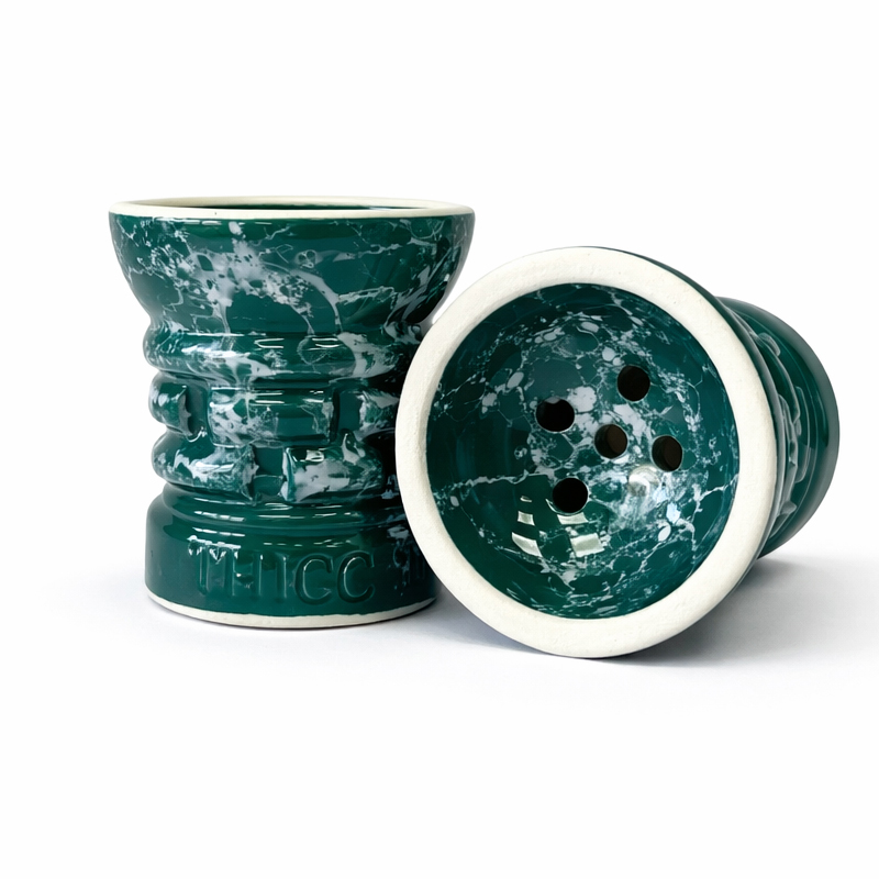 Thicc Bowl Plus Shisha Mehrlochkopf Stena Turkish Green Marble Thicc Bowl Plus Shisha Mehrlochkopf Stena Turkish Green Marble