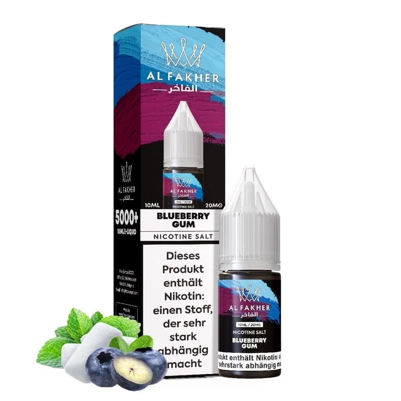 Al Fakher - Blueberry Gum Nikotinsalz Liquid 10ml | 20mg/ml