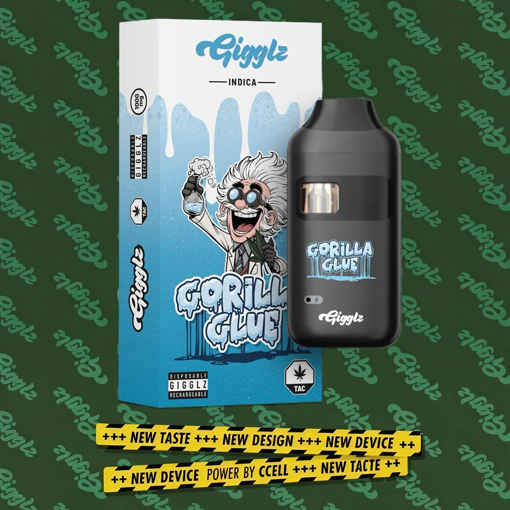 Gigglz Gorilla Glue TAC Vape 1ml Gigglz Gorilla Glue TAC Vape 1ml