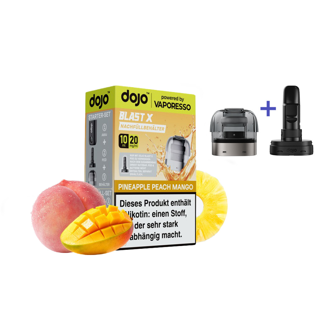 Dojo Blast X Pod Pineapple Peach Mango 10ml Dojo Blast X Pod Pineapple Peach Mango 10ml