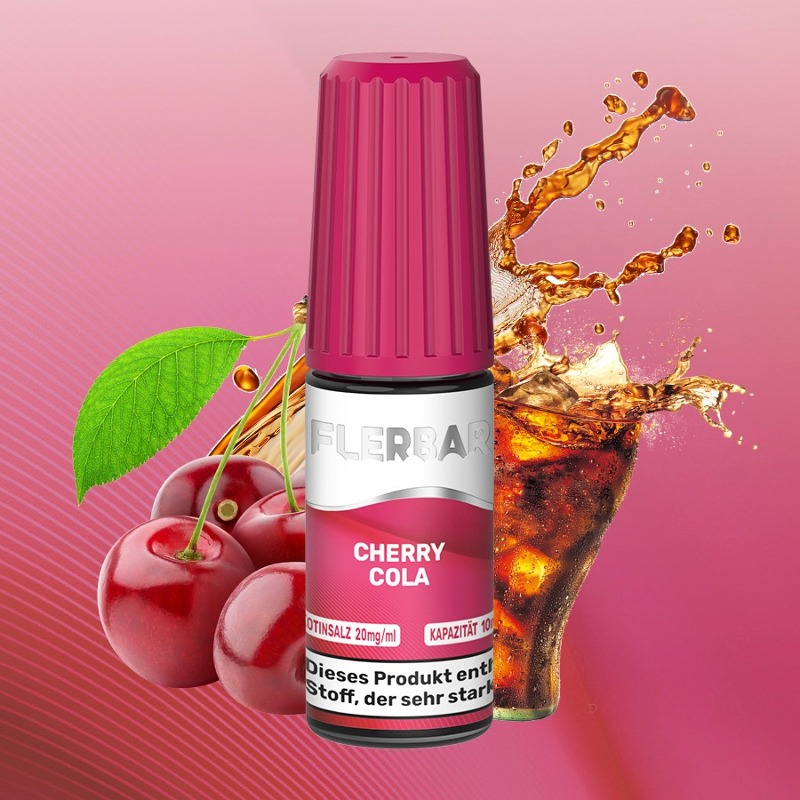 Flerbar - Cherry Cola Nikotinsalz Liquid 10ml | 20mg/ml