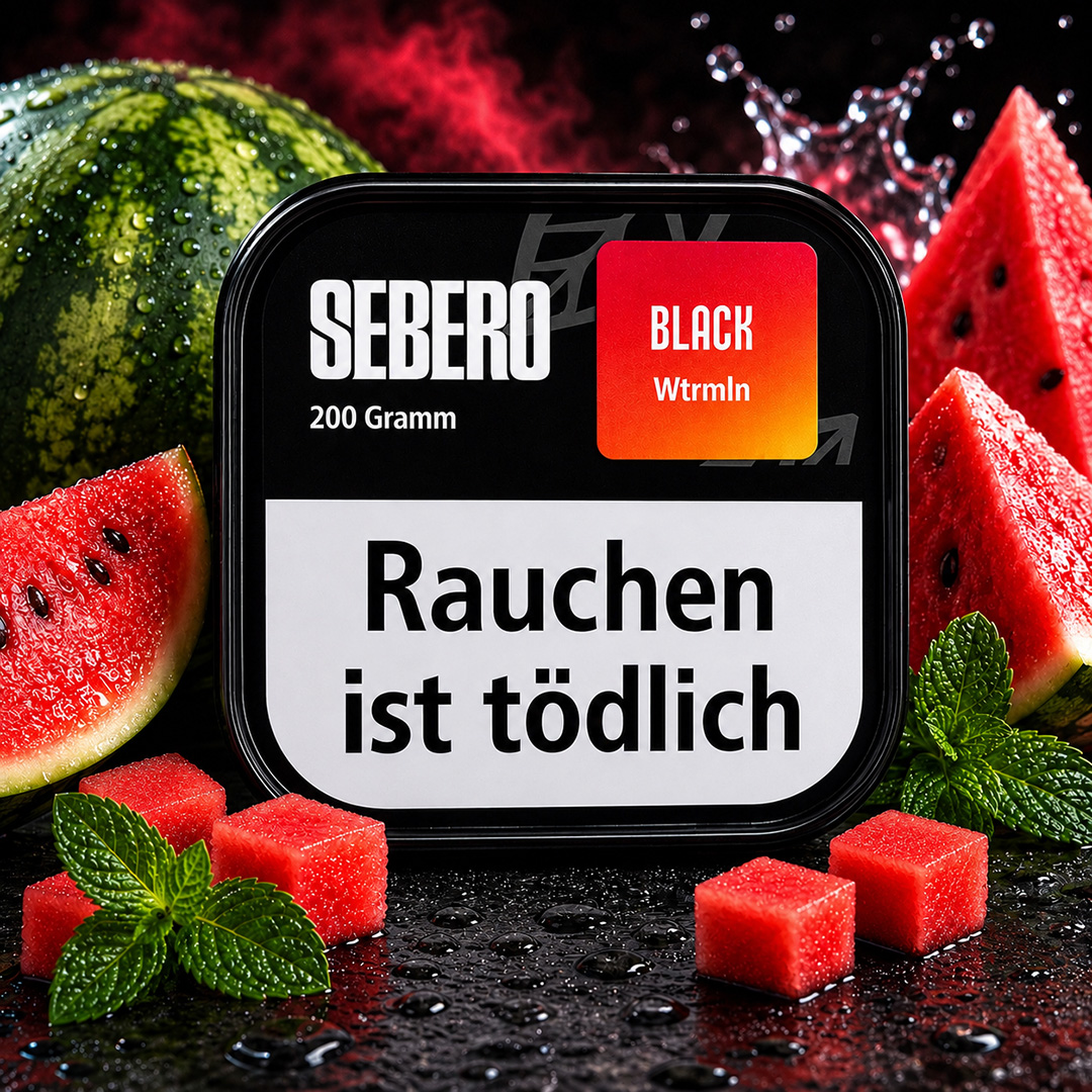 Sebero Black Shisha Tabak Wtrmln 200g
