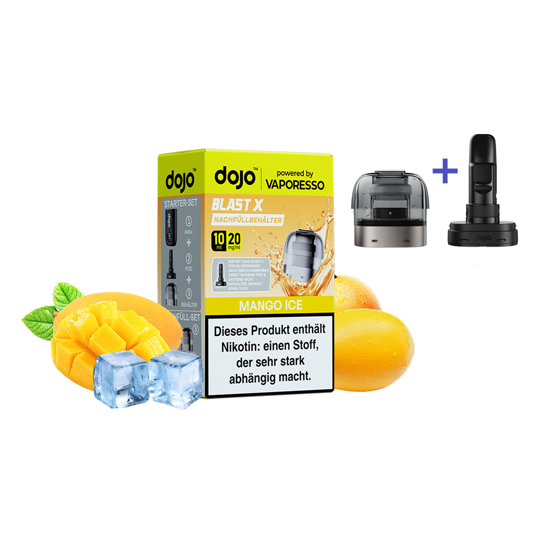 Vaporesso Dojo Blast X Pod Mango Ice 10ml Vaporesso Dojo Blast X Pod Mango Ice 10ml
