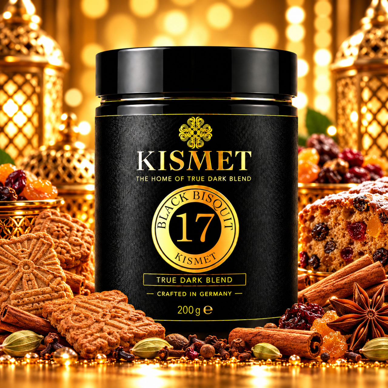 Kismet Darkblend Shisha Tabak Black Bisquit #17 200g