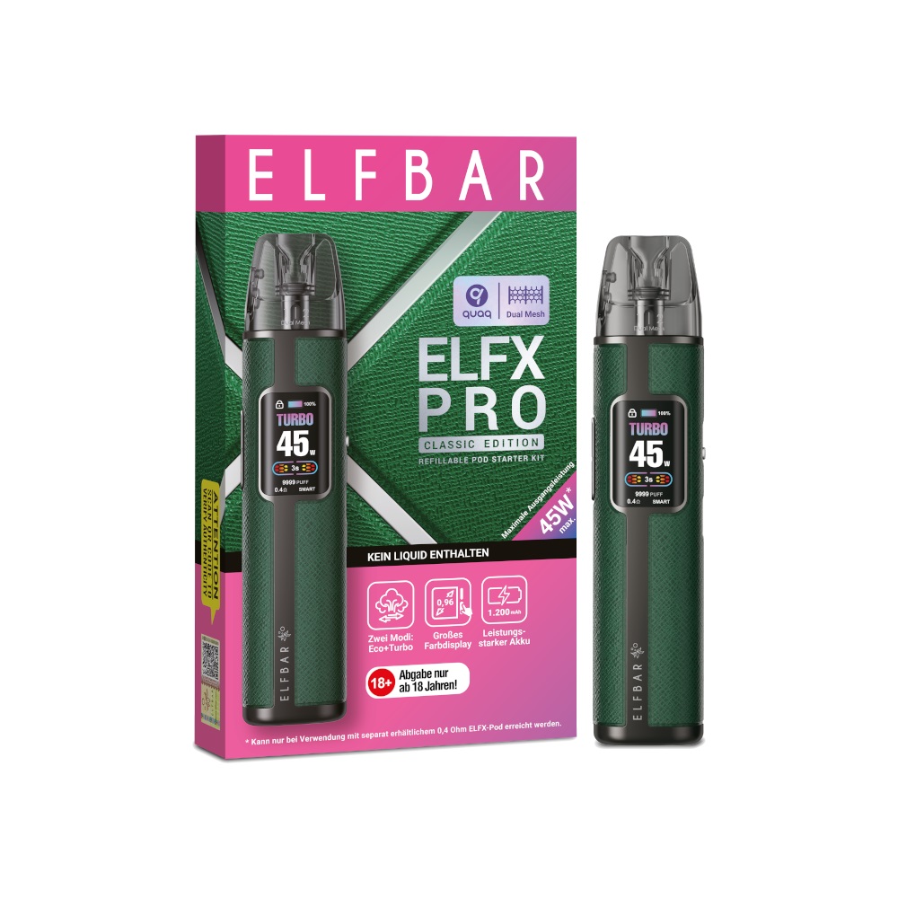 Elfbar - ELFX Pro Refillable Pod Kit - Forest