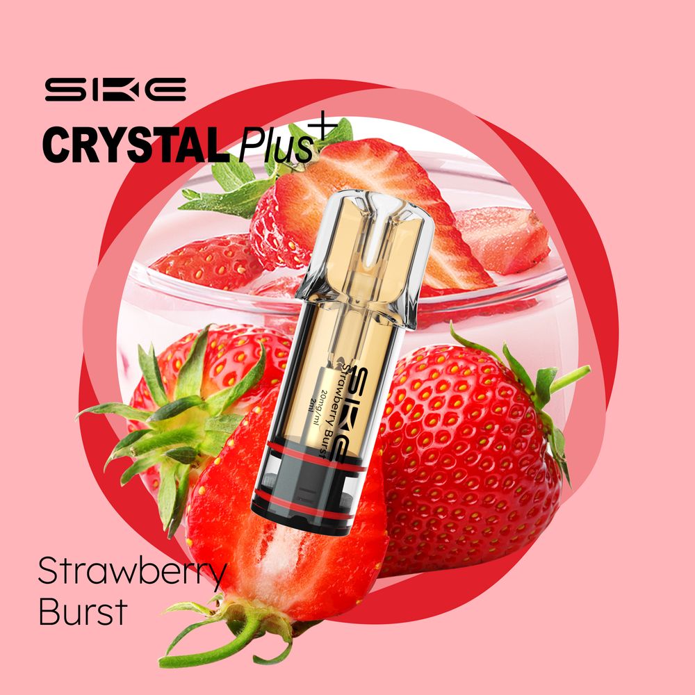 SKE Crystal Plus Pod Strawberry Burst
