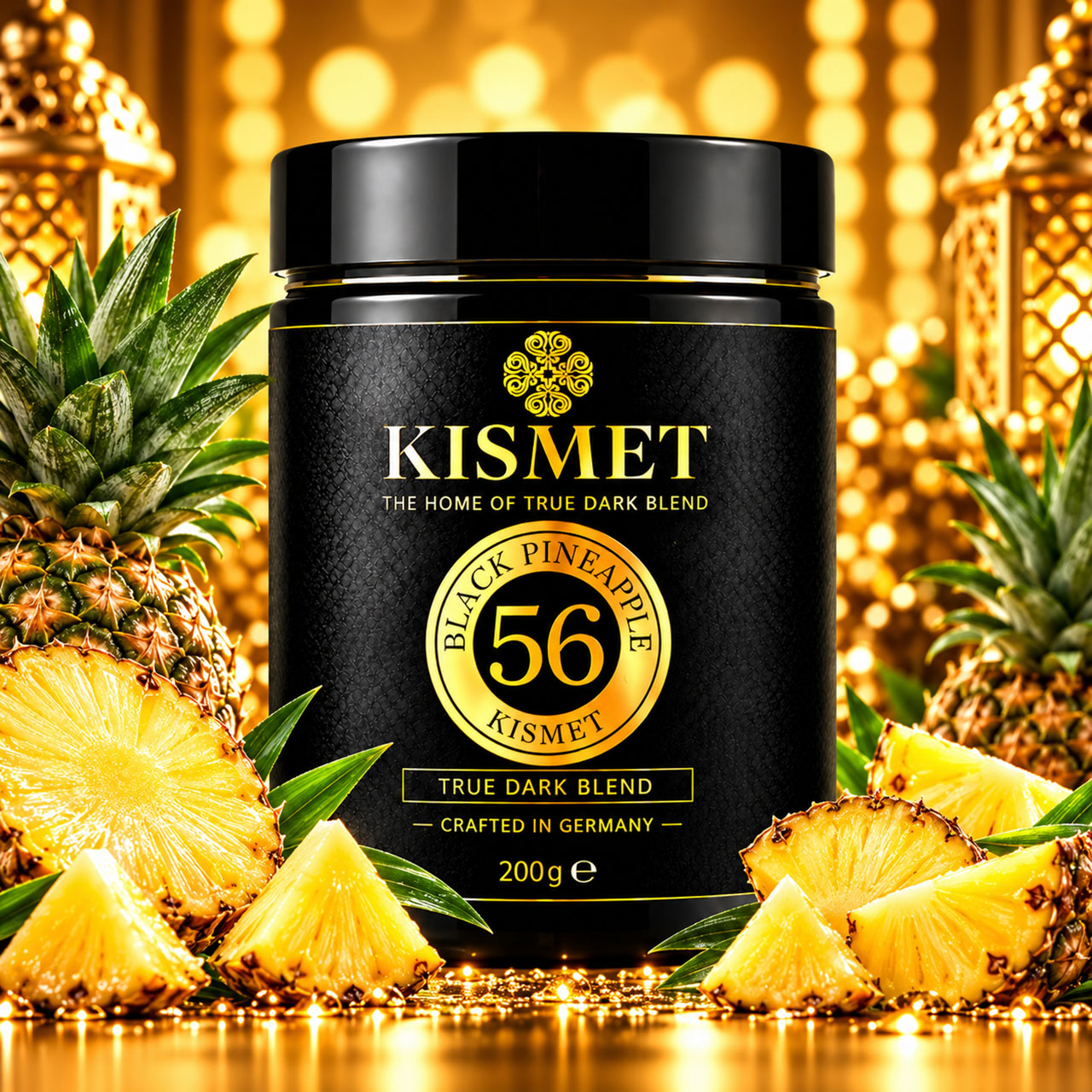 Kismet Darkblend Shisha Tabak Black Pineapple #56 200g