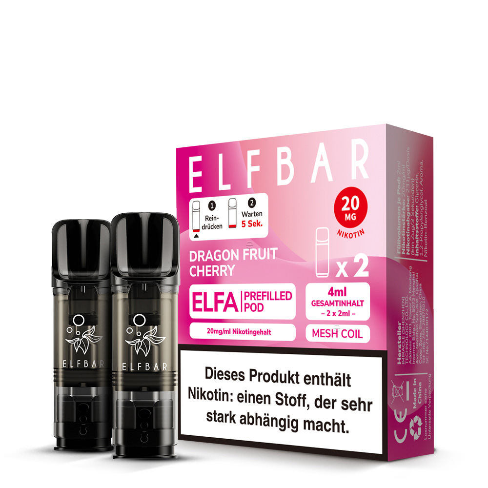 Elfa Pod Dragon Fruit Cherry 20mg 2er Pack Elfa Pod Dragon Fruit Cherry 20mg 2er Pack