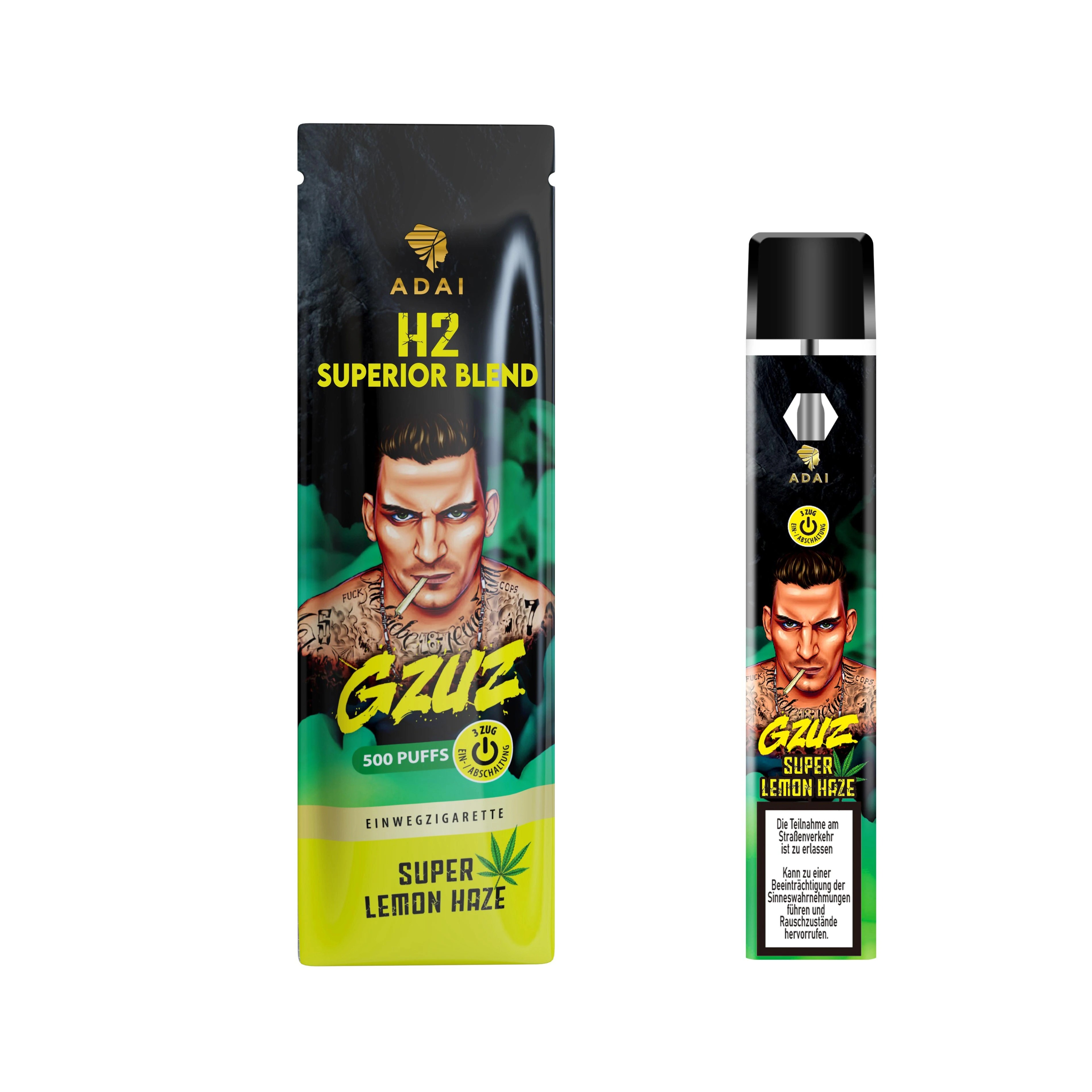 Gzuz H2 Superior Blend Vape - Super Lemon Haze 1ml