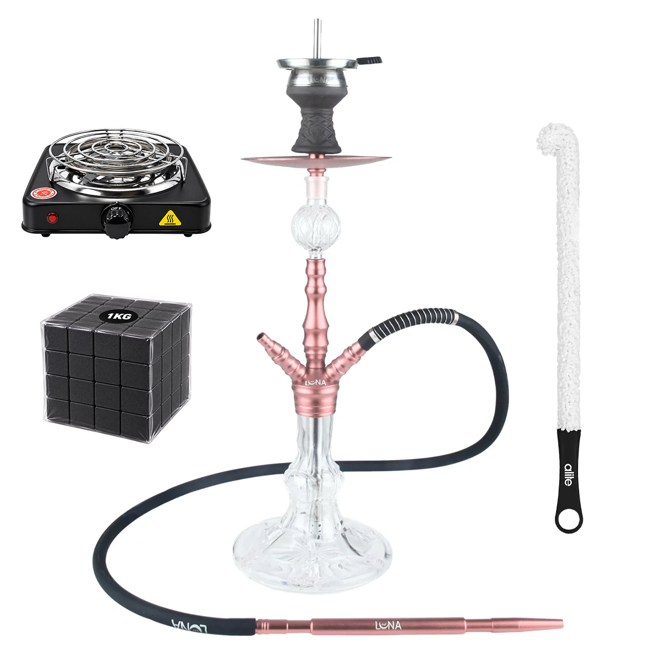 Luna Shisha Minima 2.0 Komplettset Rosé Luna Shisha Minima 2.0 Komplettset Rosé