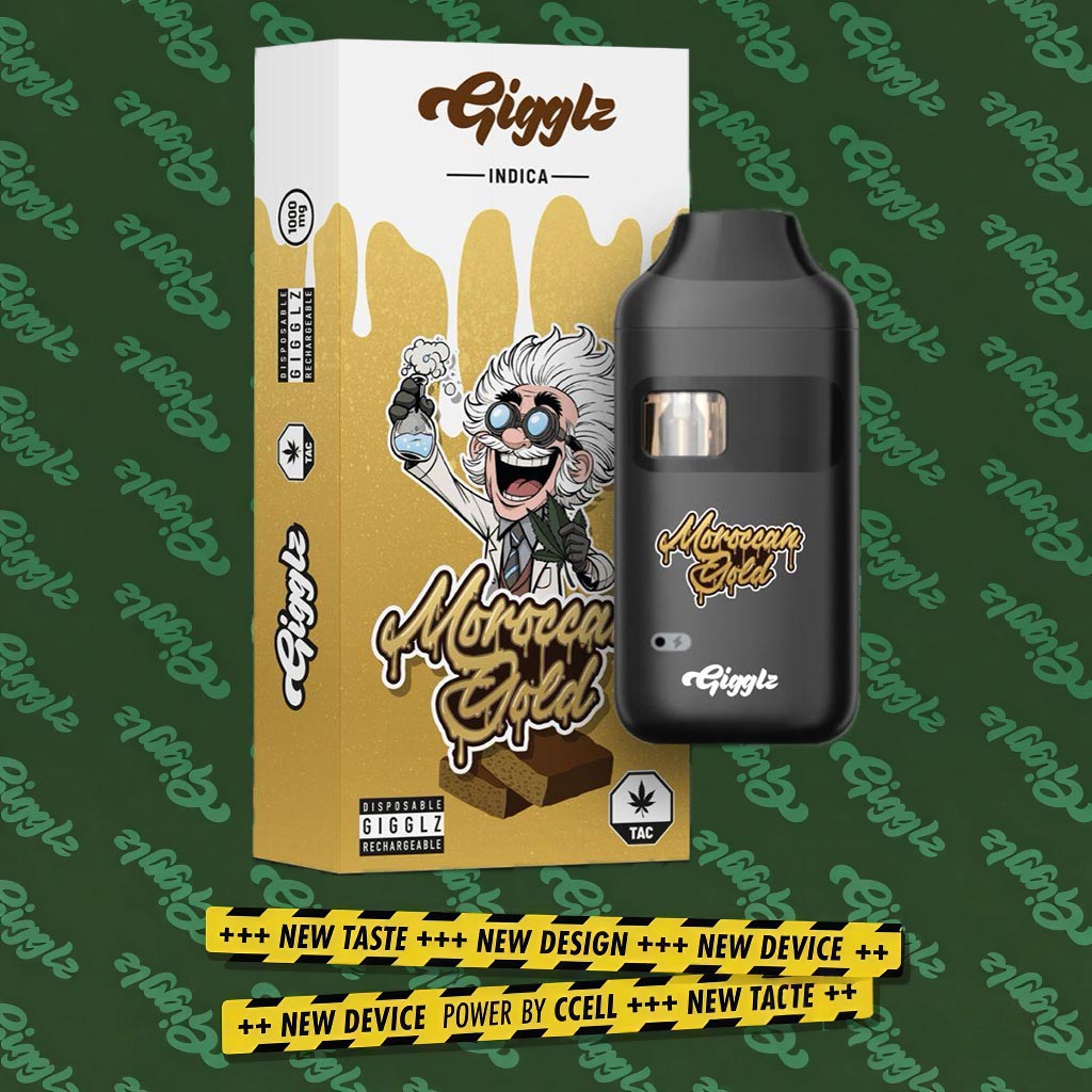 Gigglz Moroccan Gold TAC Vape 1ml Gigglz Moroccan Gold TAC Vape 1ml
