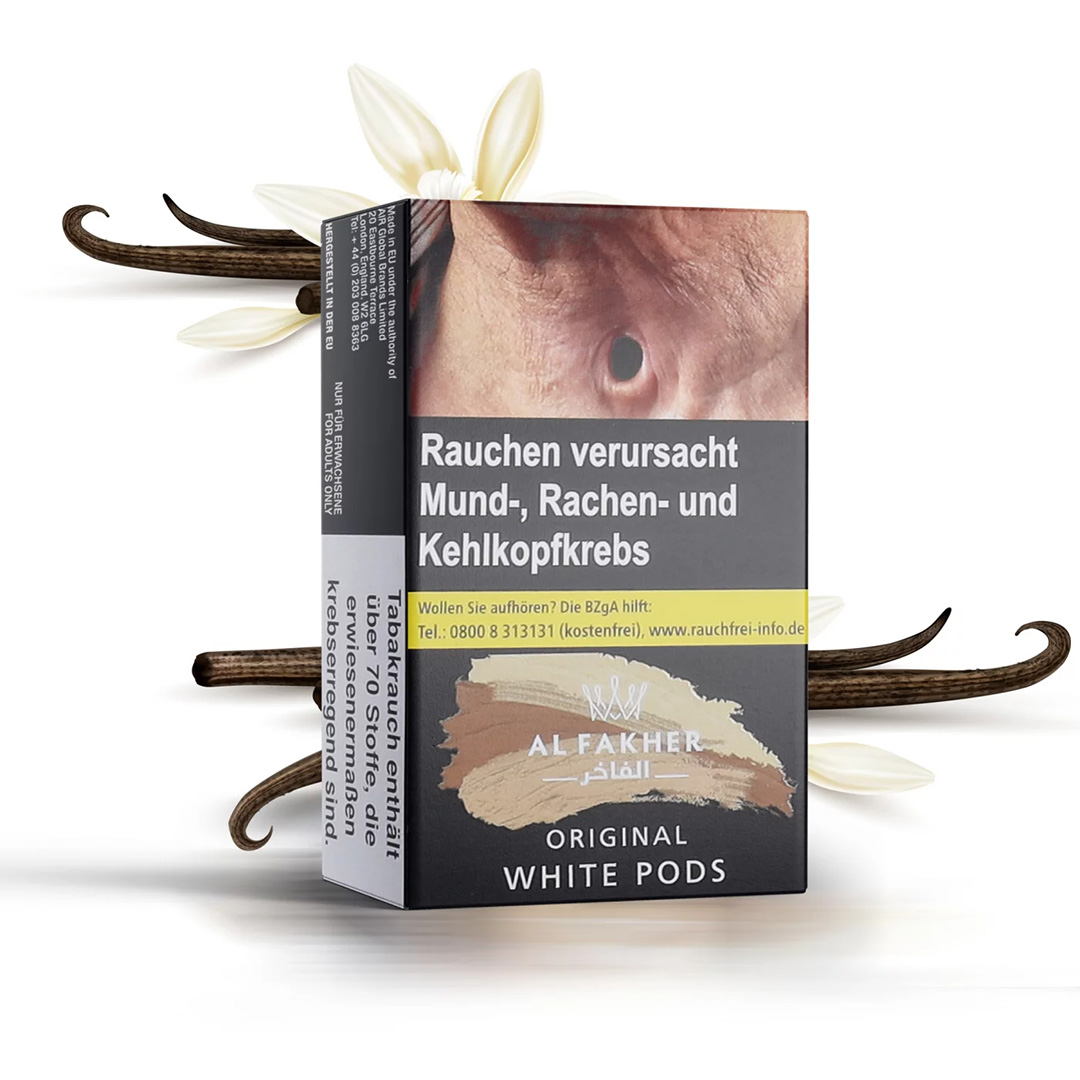 Al Fakher Shisha Tabak White Pods 25g