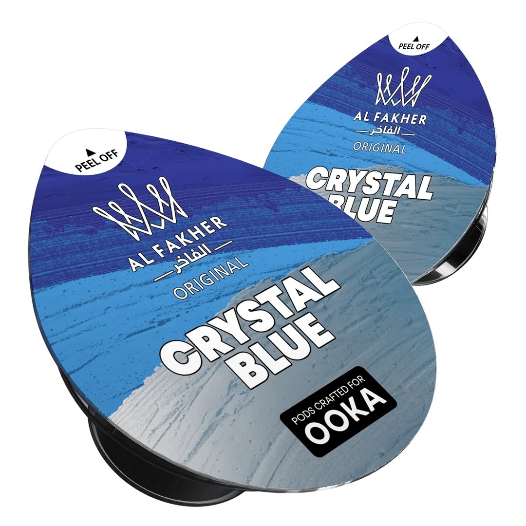 Al Fakher Shisha Tabak Crystal Blue OOKA Pod 2er Pack Doppel Al Fakher Shisha Tabak Crystal Blue OOKA Pod 2er Pack Doppel