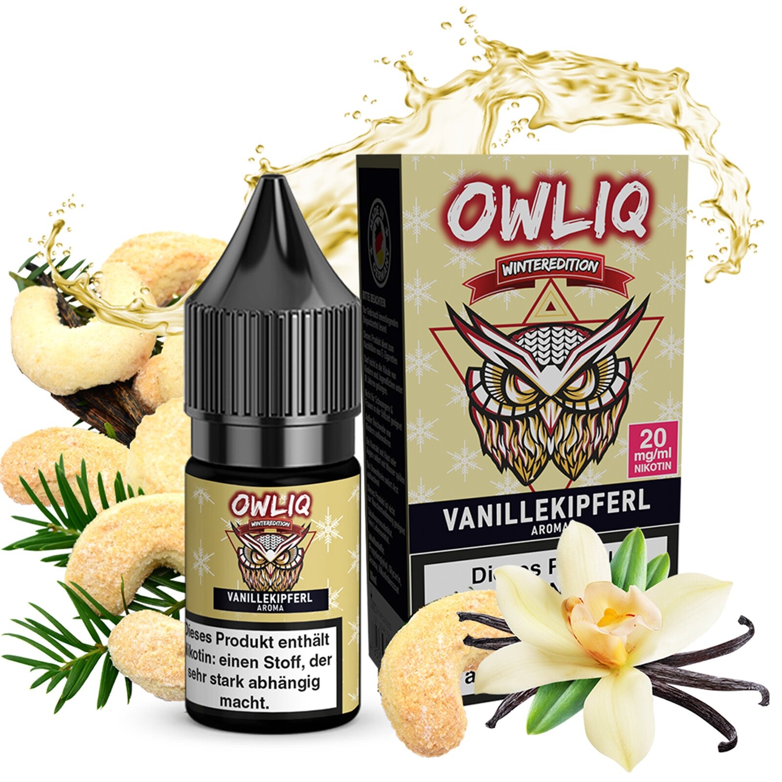 Owliq Liquid Vanillekipferl 10ml 20mg Owliq Liquid Vanillekipferl 10ml 20mg