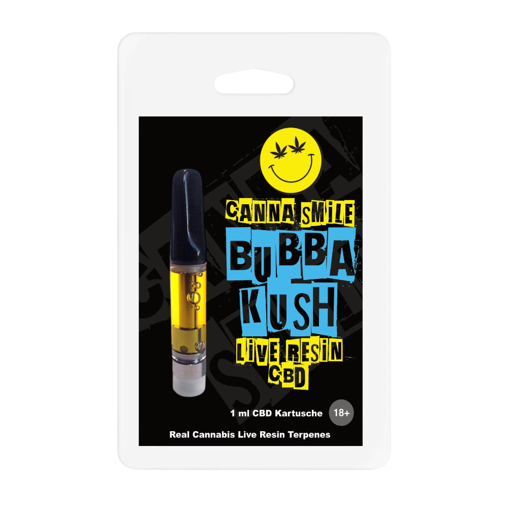 Canna Smile Live Resin CBD Kartusche Bubba Kush 1ml