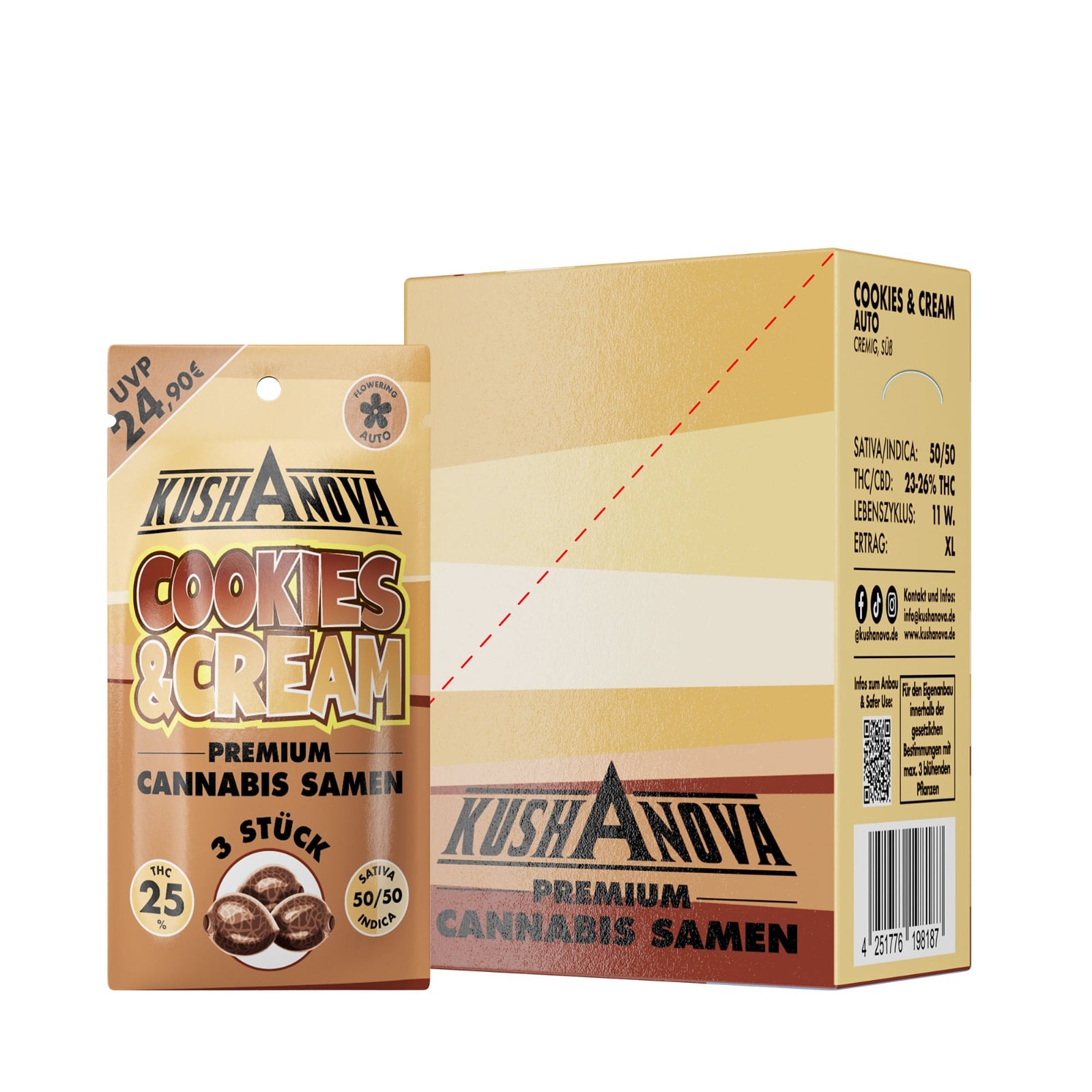 Kushanova Cannabissamen Cookies & Cream