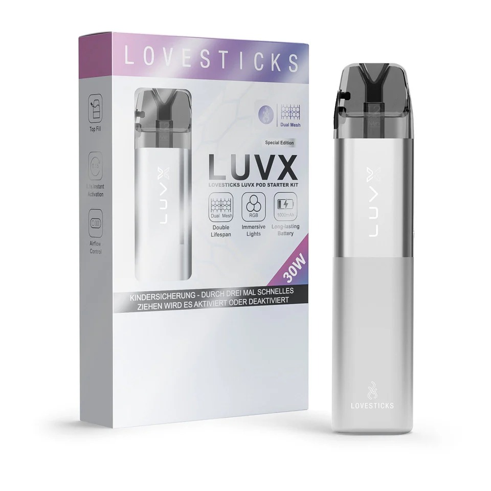 Lovesticks Luvx Pod Kit Silver Box Lovesticks Luvx Pod Kit Silver Box