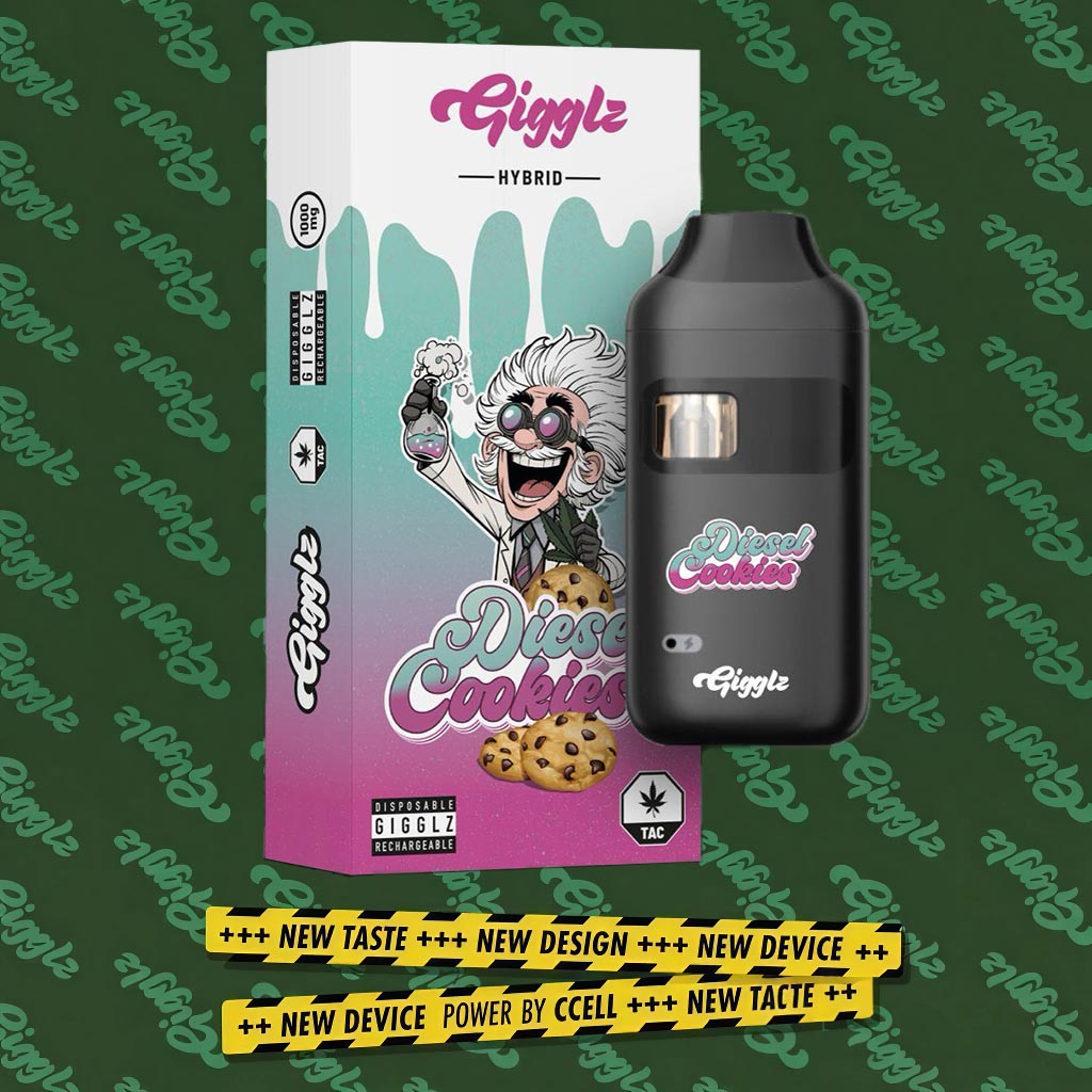 Gigglz Diesel Cookies TAC Vape 1ml Gigglz Diesel Cookies TAC Vape 1ml