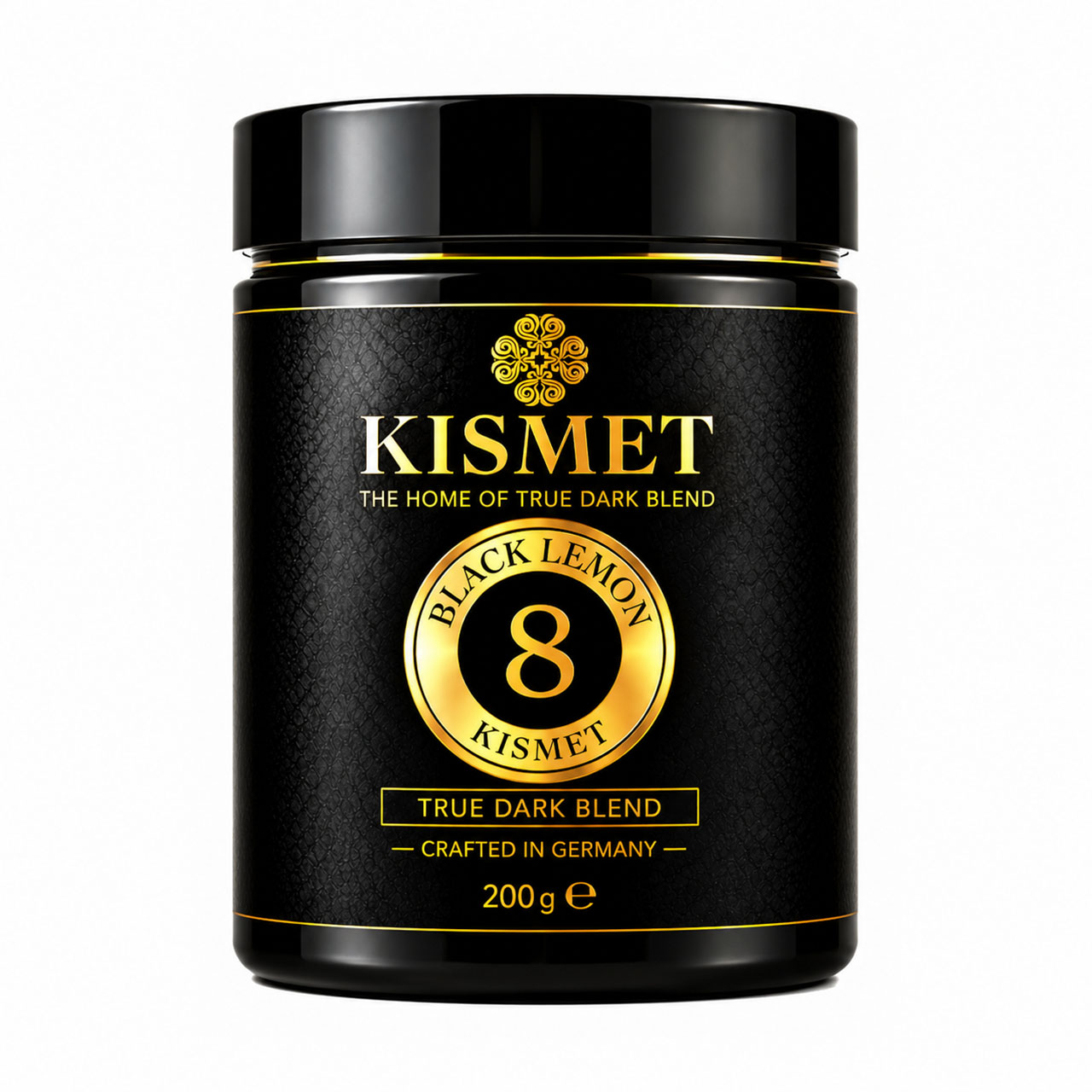 Kismet Darkblend Shisha Tabak Black Lemon #8 200g Kismet Darkblend Shisha Tabak Black Lemon #8 200g