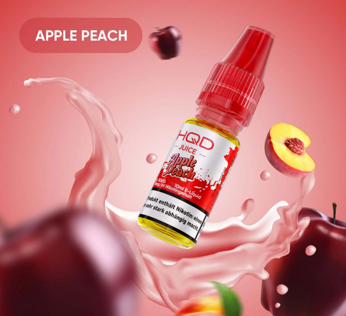 HQD Juice Liquid Apple Peach 10ml 18mg HQD Juice Liquid Apple Peach 10ml 18mg