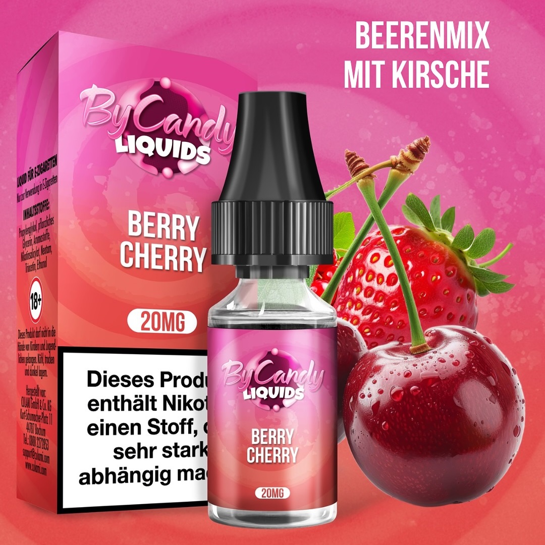 By Candy Liquid Berry Cherry 10ml 20mg By Candy Liquid Berry Cherry 10ml 20mg
