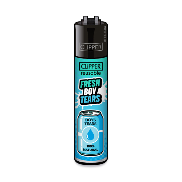 CLIPPER Feuerzeug - Girly Slogan Collection - Motiv Fresh Boy Tears CLIPPER Feuerzeug - Girly Slogan Collection - Motiv Fresh Boy Tears