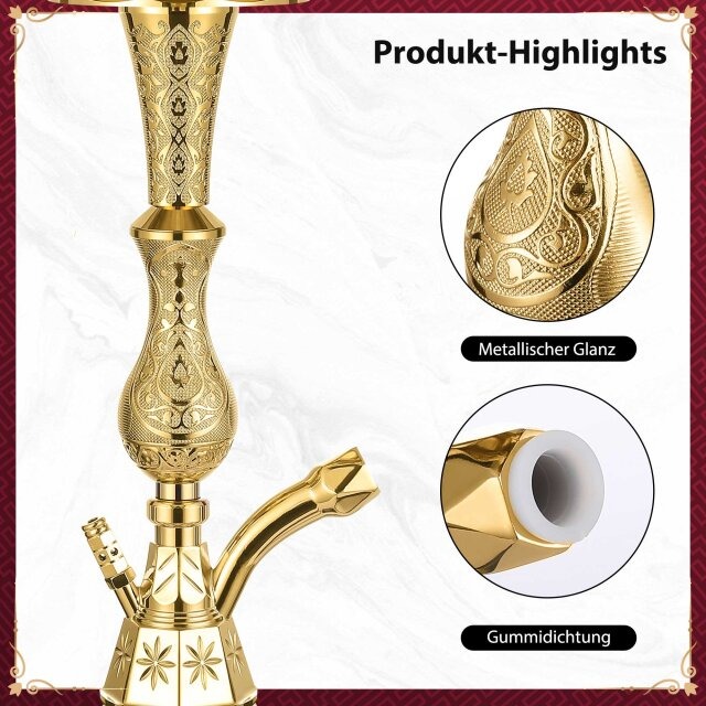 Luna Hookah Shisha Tradi Set Transparent Highlights Luna Hookah Shisha Tradi Set Transparent Highlights